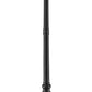 Z-Lite Roundhouse 569MP3-564P-BK 3-Light Black Aluminum Frame Clear Seedy Glass Shade Outdoor Post Mounted Fixture