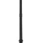 Z-Lite Roundhouse 569MP3-564P-BK 3-Light Black Aluminum Frame Clear Seedy Glass Shade Outdoor Post Mounted Fixture