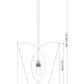 Z-Lite Salone 14" 1-Light Medium Base Matte Black Steel Gold Inner Shade Pendant Lighting