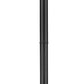 Z-Lite Sana 592PHBR-567P-BK 3-Light Black Aluminum Frame Clear Seedy Glass Shade Outdoor Post Mounted Fixture
