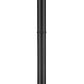 Z-Lite Sana 592PHMR-567P-BK 2-Light Black Aluminum Frame Clear Seedy Glass Shade Outdoor Post Mounted Fixture