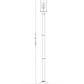 Z-Lite Sana 592PHMR-567P-BK 2-Light Black Aluminum Frame Clear Seedy Glass Shade Outdoor Post Mounted Fixture