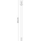 Z-Lite Sana 592PHMS-536P-BK 2-Light Black Aluminum Frame Clear Seedy Glass Shade Outdoor Post Mounted Fixture