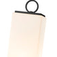 Z-Lite Sana 593PHBR-567P-BK 3-Light Aluminum Black Frame White Opal Glass Shade Outdoor Post Mounted Fixture