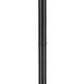 Z-Lite Sana 593PHBR-567P-BK 3-Light Aluminum Black Frame White Opal Glass Shade Outdoor Post Mounted Fixture