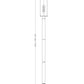 Z-Lite Sana 593PHBR-567P-BK 3-Light Aluminum Black Frame White Opal Glass Shade Outdoor Post Mounted Fixture
