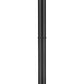 Z-Lite Sana 593PHBR-567P-BK 3-Light Aluminum Black Frame White Opal Glass Shade Outdoor Post Mounted Fixture