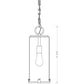 Z-Lite Sana 7" 1-Light Black Aluminum Outdoor Chain Mount Ceiling Fixture With Seedy Glass Shade