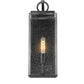 Z-Lite Sana 7" 1-Light Black Aluminum Outdoor Wall Sconce With Seedy Glass Shade