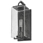 Z-Lite Sana 7" 1-Light Black Aluminum Outdoor Wall Sconce With Seedy Glass Shade