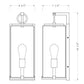 Z-Lite Sana 7" 1-Light Black Aluminum Outdoor Wall Sconce With Seedy Glass Shade