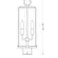 Z-Lite Sana 7" W x 20" H 2-Light Black Outdoor Post Mount Fixture With Seedy Glass Shade