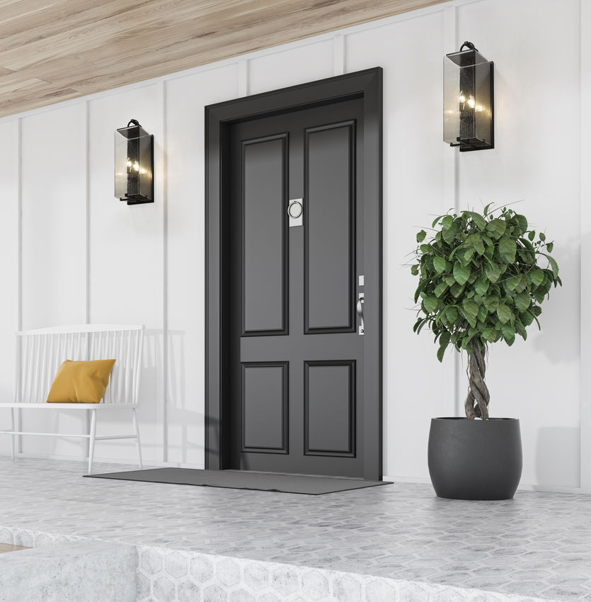 Z-Lite Sana 8" 3-Light Black Aluminum Outdoor Wall Sconce With Seedy Glass Shade