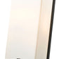 Z-Lite Sana 8" 3-Light Black Aluminum Outdoor Wall Sconce With White Opal Glass Shade