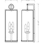 Z-Lite Sana 8" 3-Light Black Aluminum Outdoor Wall Sconce With White Opal Glass Shade
