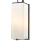 Z-Lite Sana 8" 3-Light Black Aluminum Outdoor Wall Sconce With White Opal Glass Shade