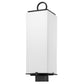 Z-Lite Sana 8" W x 26" H 3-Light Black Outdoor Post Mount Fixture With White Opal Glass Shade