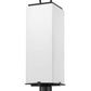 Z-Lite Sana 8" W x 27" H 3-Light Black Outdoor Post Mount Fixture With White Opal Glass Shade