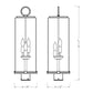 Z-Lite Sana 8" W x 27" H 3-Light Black Outdoor Post Mount Fixture With White Opal Glass Shade