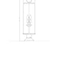 Z-Lite Sana 8" W x 29" H 3-Light Black Outdoor Pier Mounted Fixture and Round Pier Mount Hardware With White Opal Glass Shade