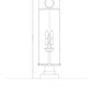 Z-Lite Sana 9" 3-Light Black Outdoor Pier Mounted Fixture and Square Pier Mount Hardware With Seedy Glass Shade