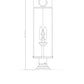 Z-Lite Sana 9" W x 29" H 3-Light Black Outdoor Pier Mounted Fixture and Square Pier Mount Hardware With Seedy Glass Shade