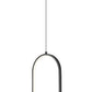 Z-Lite Saros 10" 1-Light LED-Integrated Matte Black Aluminum Frame White Silicone Shade Pendant Light