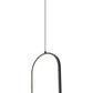 Z-Lite Saros 10" 1-Light LED-Integrated Matte Black Aluminum Frame White Silicone Shade Pendant Light
