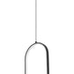 Z-Lite Saros 10" 1-Light LED-Integrated Matte Black Aluminum Frame White Silicone Shade Pendant Light