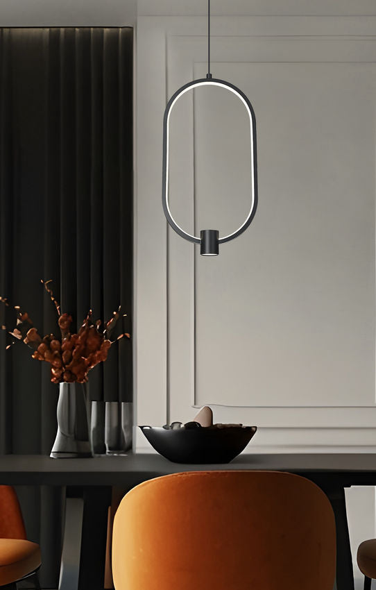 Z-Lite Saros 10" 1-Light LED-Integrated Matte Black Aluminum Frame White Silicone Shade Pendant Light