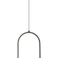 Z-Lite Saros 10" 1-Light LED-Integrated Matte Black Aluminum Frame White Silicone Shade Pendant Light