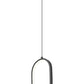 Z-Lite Saros 7" 1-Light LED-Integrated Matte Black Aluminum Frame White Silicone Shade Pendant Light