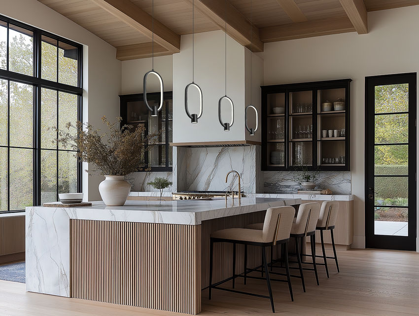 Z-Lite Saros 7" 1-Light LED-Integrated Matte Black Aluminum Frame White Silicone Shade Pendant Light