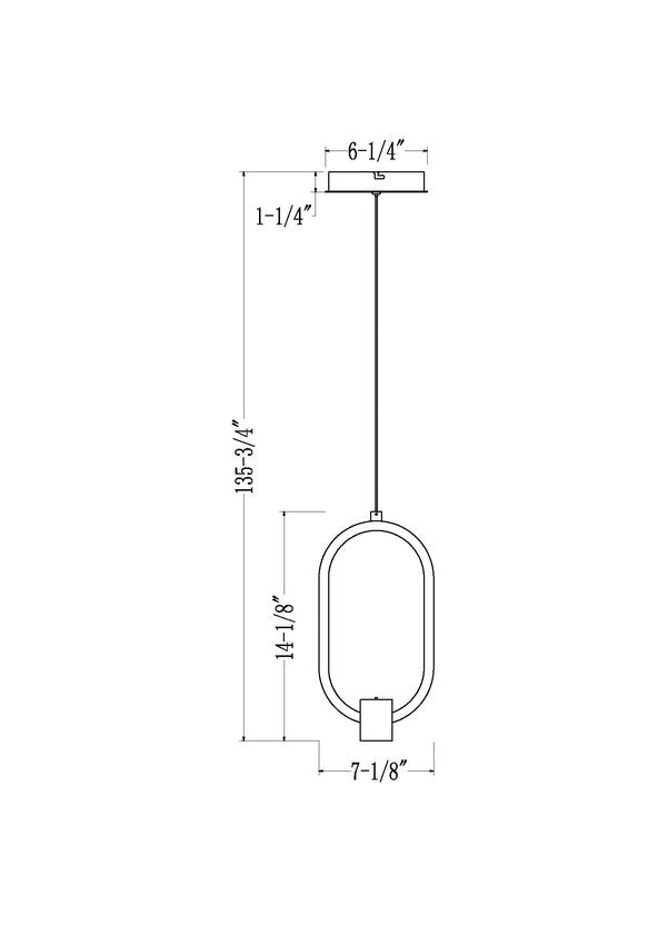 Z-Lite Saros 7" 1-Light LED-Integrated Matte Black Aluminum Frame White Silicone Shade Pendant Light