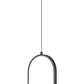 Z-Lite Saros 9" 1-Light LED-Integrated Matte Black Aluminum Frame White Silicone Shade Pendant Light