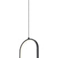 Z-Lite Saros 9" 1-Light LED-Integrated Matte Black Aluminum Frame White Silicone Shade Pendant Light