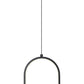 Z-Lite Saros 9" 1-Light LED-Integrated Matte Black Aluminum Frame White Silicone Shade Pendant Light