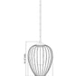 Z-Lite Savanti 12" 1-Light Matte Black Steel and White Opal Glass Shade Pendant Light