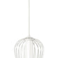 Z-Lite Savanti 12" 1-Light Tundra White Steel and White Opal Glass Shade Pendant Light
