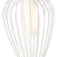 Z-Lite Savanti 12" 1-Light Tundra White Steel and White Opal Glass Shade Pendant Light
