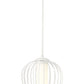 Z-Lite Savanti 12" 1-Light Tundra White Steel and White Opal Glass Shade Pendant Light