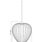 Z-Lite Savanti 18" 1-Light Matte Black Steel and White Opal Glass Shade Pendant Light