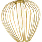 Z-Lite Savanti 18" 1-Light Modern Gold Steel and White Opal Glass Shade Pendant Light