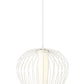 Z-Lite Savanti 18" 1-Light Tundra White Steel and White Opal Glass Shade Pendant Light
