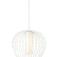 Z-Lite Savanti 18" 1-Light Tundra White Steel and White Opal Glass Shade Pendant Light