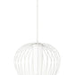Z-Lite Savanti 18" 1-Light Tundra White Steel and White Opal Glass Shade Pendant Light