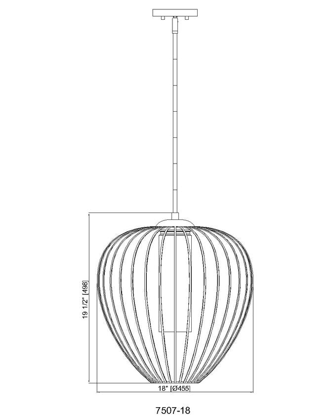Z-Lite Savanti 18" 1-Light Tundra White Steel and White Opal Glass Shade Pendant Light