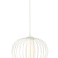Z-Lite Savanti 18" 1-Light Tundra White Steel and White Opal Glass Shade Pendant Light