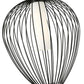 Z-Lite Savanti 22" 1-Light Matte Black Steel and White Opal Glass Shade Pendant Light
