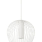 Z-Lite Savanti 22" 1-Light Tundra White Steel and White Opal Glass Shade Pendant Light